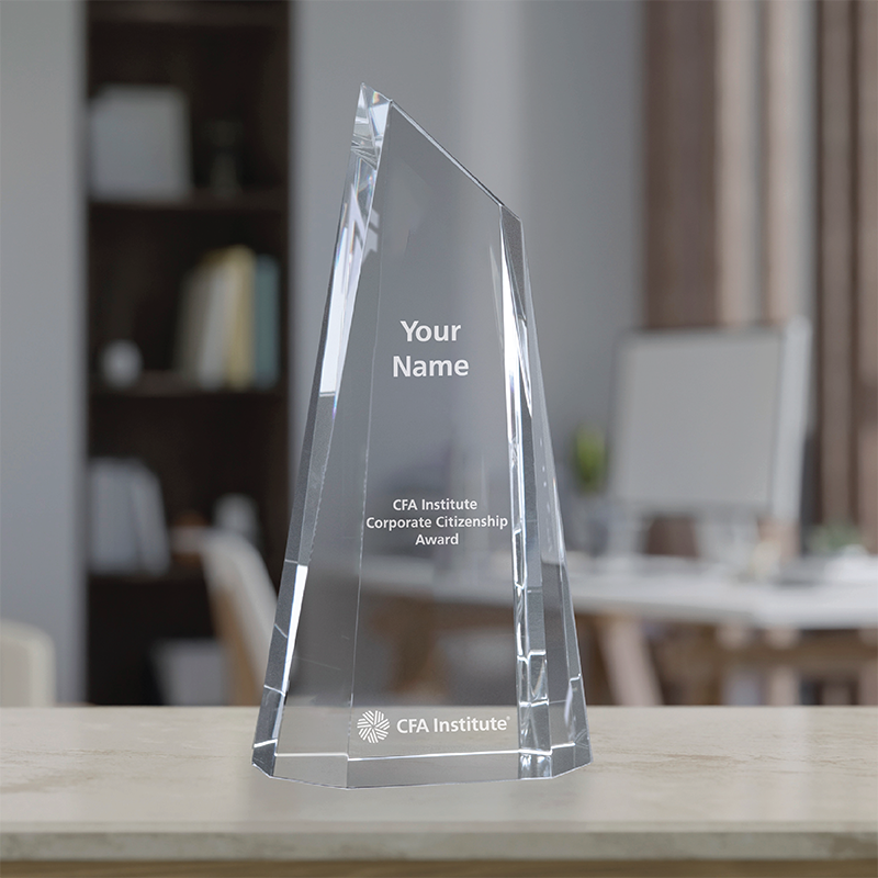 Enfield Crystal 8.5" Award