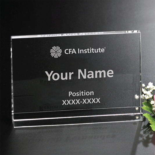 Horizontal Wedge Crystal 6" Award