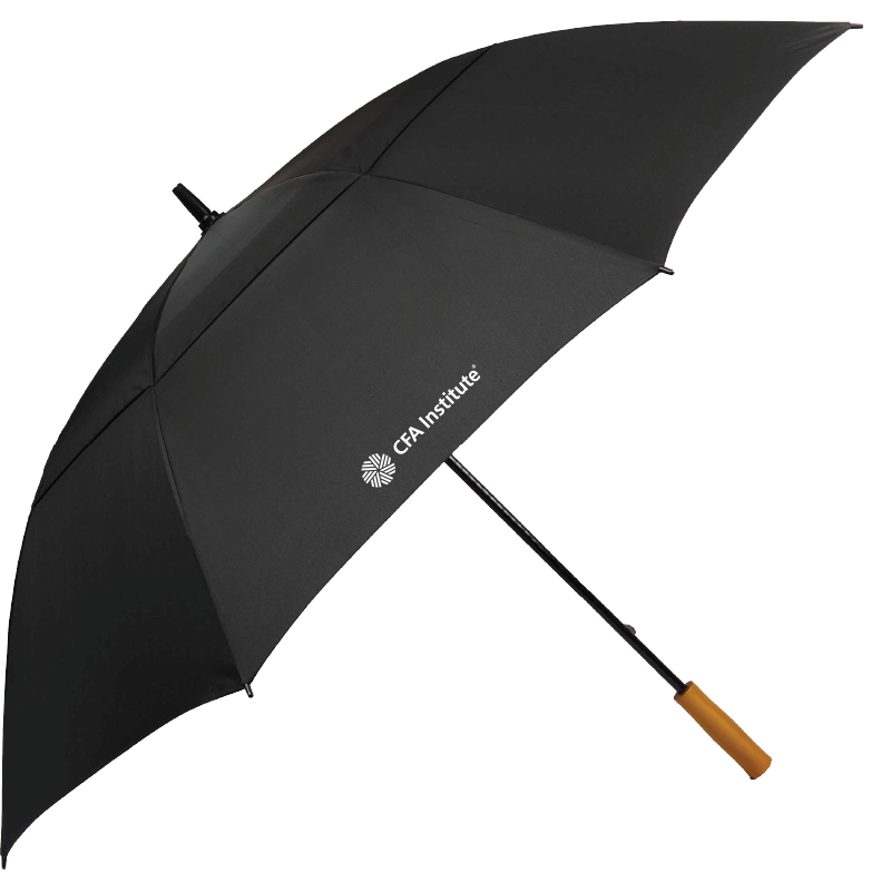 58" Recycled Golf Umbrella with Wooden Handle