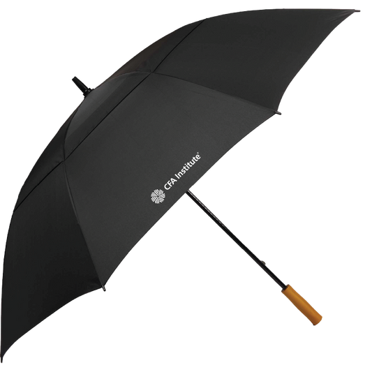 58" Recycled Golf Umbrella with Wooden Handle