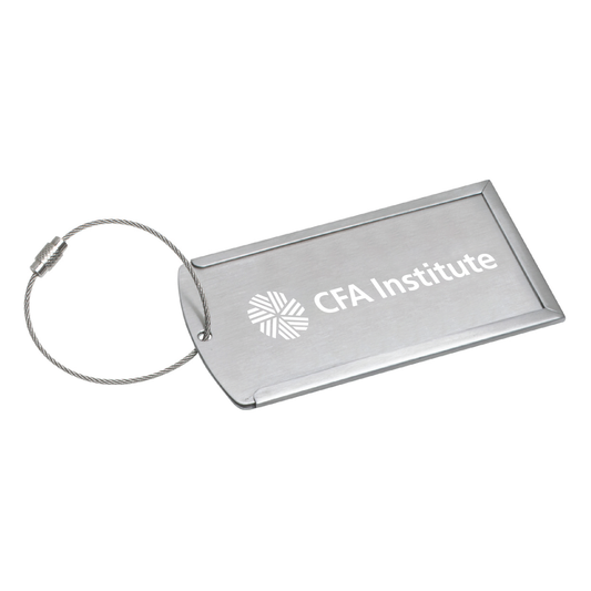 Prestige Brushed Metal Luggage Tag