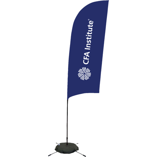 9' Streamline Razor Sail Sign Kit (Double-Sided with Scissor Base)