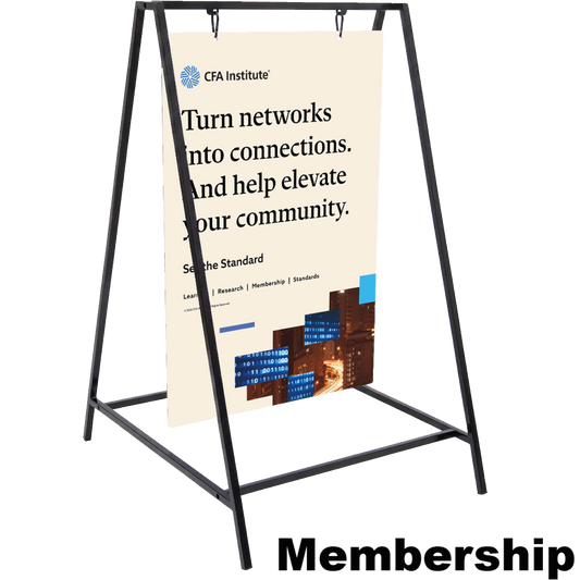 Aluminum Swing A-frame Imprinted Kit (Double-Sided)