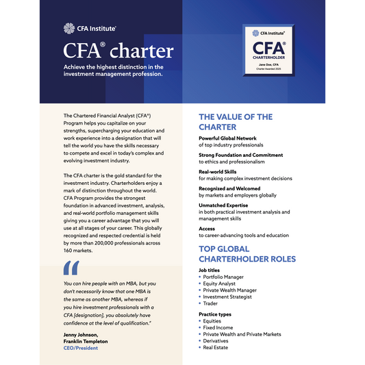 CFA Program Flyer - Pack of 100